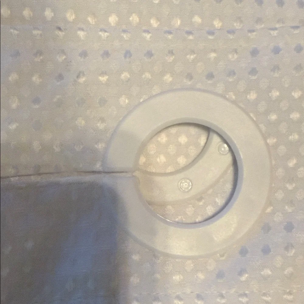 Extra Long White Shower Curtain